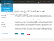 Tablet Screenshot of pestanasintragolf.com